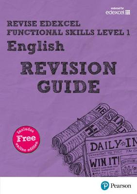 Book cover for Revise Edexcel Functional Skills English Level 1 Revision Guide