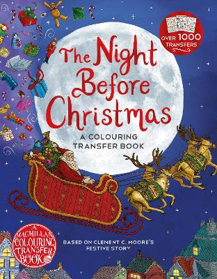 Book cover for The Night Before Christmas: A Colouring Transfer Book