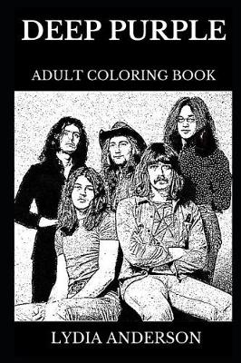 Cover of Deep Purple Adult Coloring Book