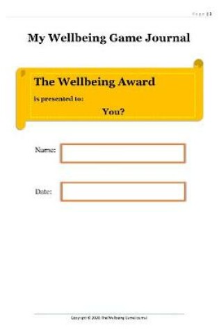 Cover of The Wellbeing Game Journal