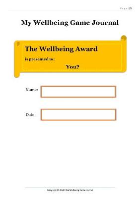 Cover of The Wellbeing Game Journal