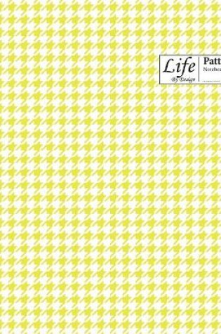 Cover of Checkered II Pattern Composition Notebook Wide Large 100 Sheet Yellow Cover