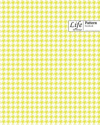 Book cover for Checkered II Pattern Composition Notebook Wide Large 100 Sheet Yellow Cover