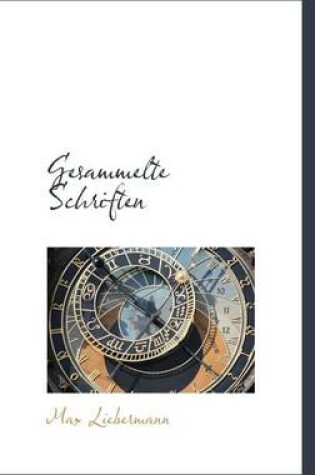 Cover of Gesammelte Schriften