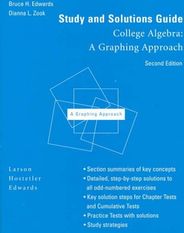 Book cover for Study and Solutions Guide for College Algebra