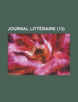 Book cover for Journal Litteraire (13)