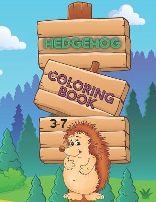 Book cover for Hedgehog coloring book