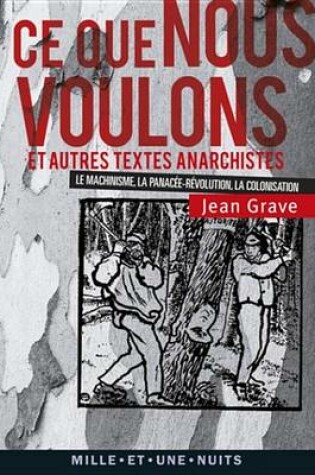 Cover of Ce Que Nous Voulons