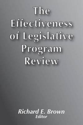 Book cover for Effectiveness of Legislative Program Review