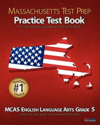 Book cover for Massachusetts Test Prep Practice Test Book McAs English Language Arts, Grade 5