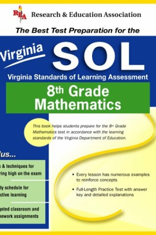 Cover of Virginia Sol Grade 8 Math