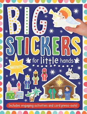 Book cover for Big Stickers for Little Hands: Nativity
