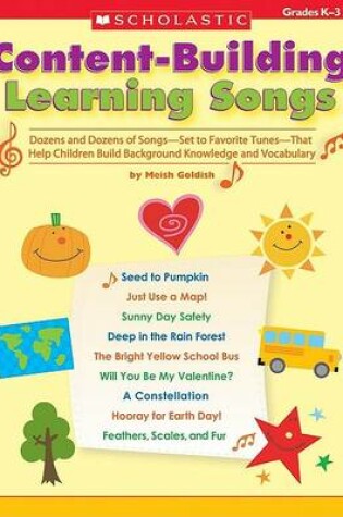 Cover of Content-Building Learning Songs, Grades K-3