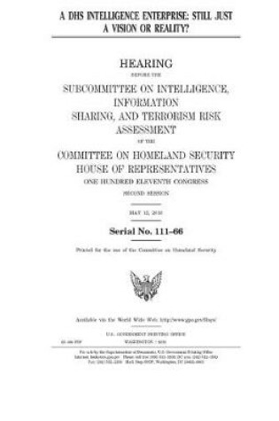 Cover of A DHS intelligence enterprise