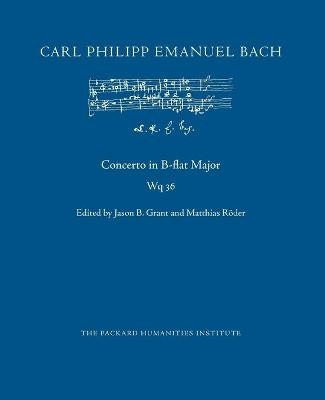 Book cover for Concerto in B-flat Major, Wq 36
