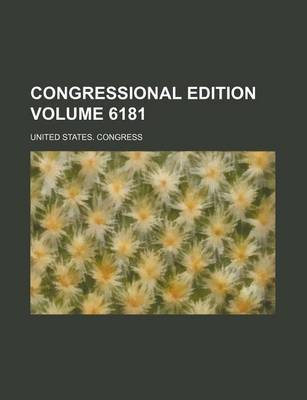 Book cover for Congressional Edition Volume 6181