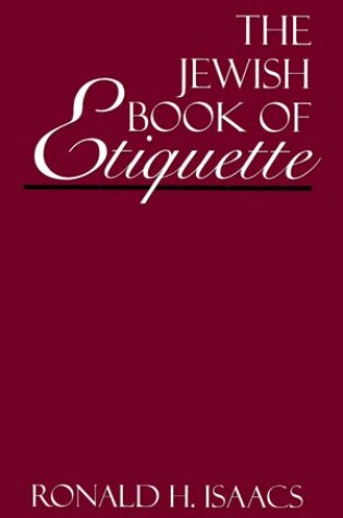 Cover of The Jewish Book of Etiquette
