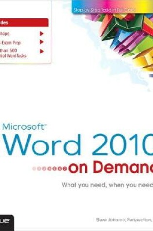 Cover of Microsoft Word 2010 On Demand