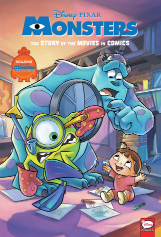 Book cover for Disney/PIXAR Monsters Inc. and Monsters University: The Story of the Movies in Comics