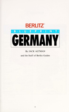 Book cover for Berlitz Blueprint Germany