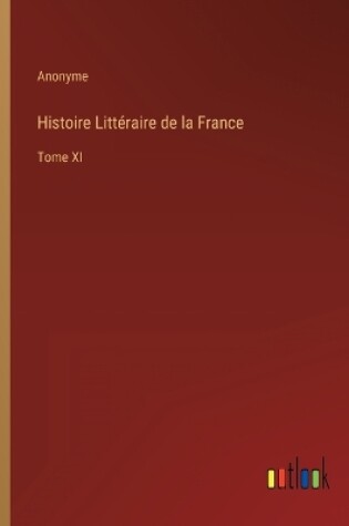 Cover of Histoire Littéraire de la France