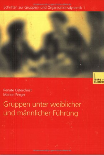 Book cover for Gruppen Unter Weiblicher Und Mannlicher Fuhrung