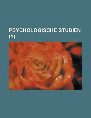 Book cover for Psychologische Studien (1 )