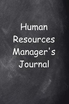 Cover of Human Resources Manager's Journal Chalkboard Design