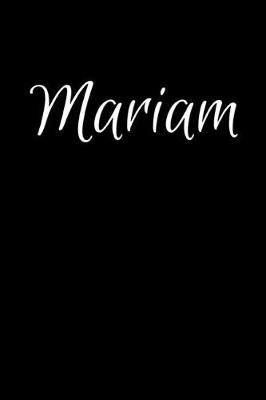 Book cover for Mariam