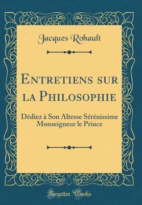 Book cover for Entretiens Sur La Philosophie