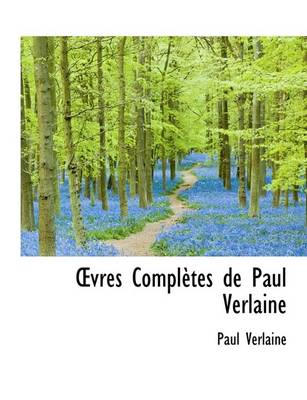 Book cover for Vres Completes de Paul Verlaine