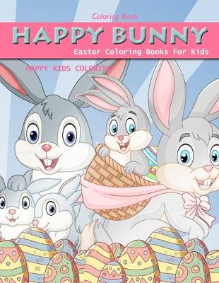 Book cover for Happy Bunny Coloring Book Easter