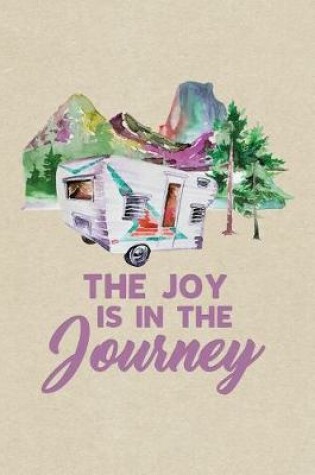 Cover of Journey Vintage Purple Caravan Trailer Camping & Hiking Journal, Dot Grid