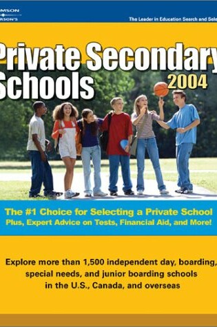 Cover of Private Secondary Schools 2003