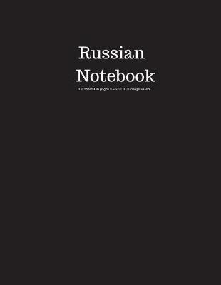 Book cover for Russian Notebook 200 Sheet/400 Pages 8.5 X 11 In.-College Ruled