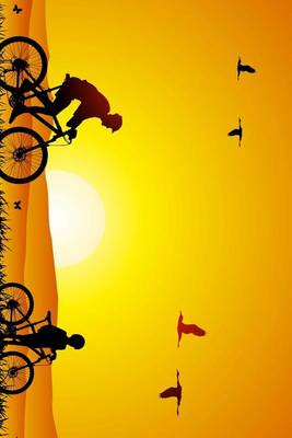 Book cover for Father and Son Riding Bikes at Sunset