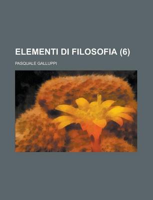 Book cover for Elementi Di Filosofia (6)