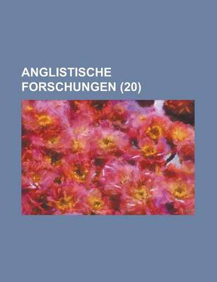 Book cover for Anglistische Forschungen (20)