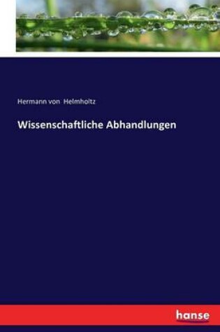 Cover of Wissenschaftliche Abhandlungen