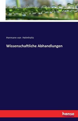 Book cover for Wissenschaftliche Abhandlungen