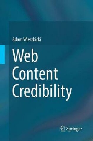 Cover of Web Content Credibility