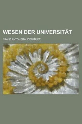 Cover of Wesen Der Universitat