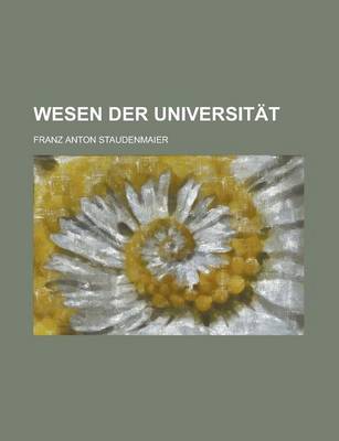 Book cover for Wesen Der Universitat