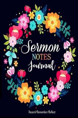 Book cover for Sermon Notes Journal