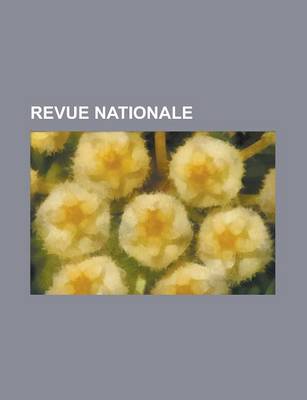 Book cover for Revue Nationale