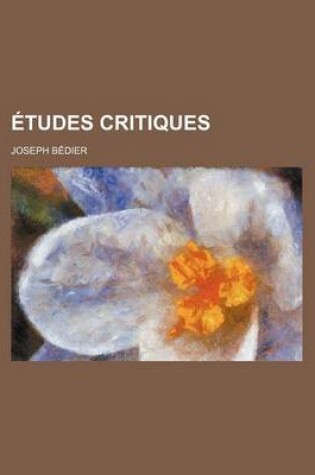 Cover of Etudes Critiques