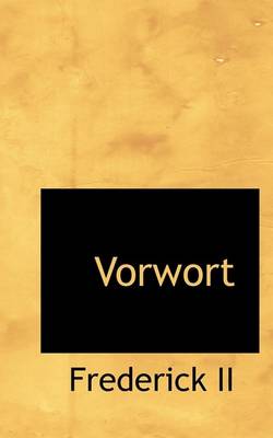 Book cover for Vorwort