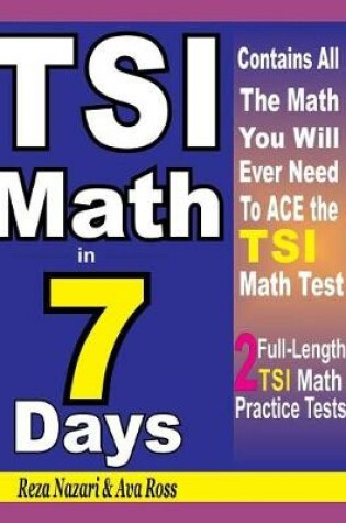 Cover of Tsi Math in 7 Days