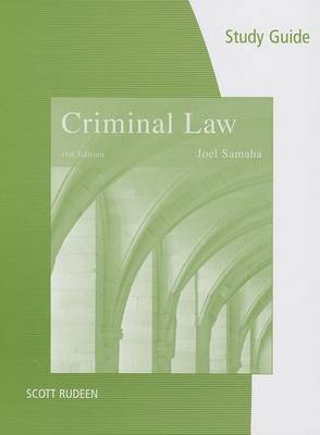 Book cover for Study Guide for Samaha's Criminal Law, 11th