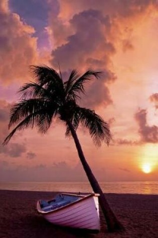 Cover of Boat by a Palm Tree on the Beach Journal